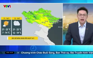 Bản tin thời tiết 5h30 - 11/01/2026