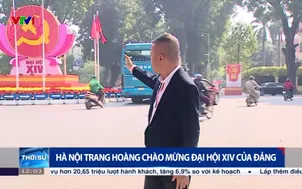 Hà Nội trang hoàng chào mừng Đại hội XIV của Đảng