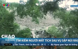 Tìm kiếm người mất tích sau vụ sập núi rác