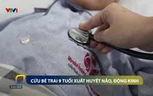 Cứu bé trai 9 tuổi xuất huyết não, động kinh