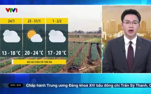 Bản tin thời tiết 5h30 - 24/01/2026