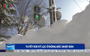 Tuyết rơi kỷ lục ở Đông  Bắc Nhật Bản