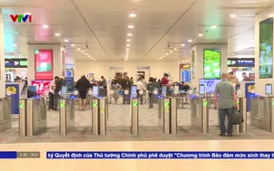 Cảng hàng không nội bài vào cao điểm phục vụ khách