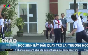 Học sinh bắt đầu quay trở lại trường học