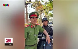 Khi Công an xã làm video tuyên truyền luật giao thông