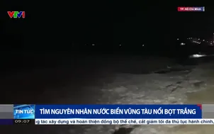 Tìm nguyên nhân nước biển Vũng Tàu nổi bọt trắng