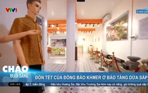 Đón tết của đồng bào Khmer ở bảo tàng Dừa Sáp  