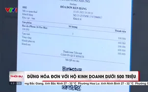 Dừng hóa đơn với hộ kinh doanh dưới 500 triệu 