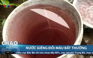 Nước giếng đổi màu bất thường
