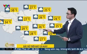 Bản tin thời tiết 6h15 - 23/4/2026