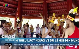 4 triệu lượt người về dự lễ hội đền Hùng