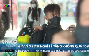 Giá vé xe dịp nghỉ lễ tăng không quá 40%