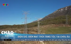 Điện gió, điện mặt trời tăng tốc tại châu Âu