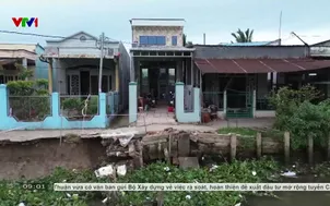 Sạt lở tiếp tục đe dọa người dân ven sông