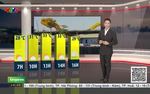 Bản tin thời tiết 19h45 - 10/6/2026