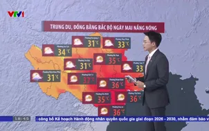 Bản tin thời tiết 18h45 - 12/6/2026