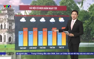 Bản tin thời tiết 18h30 - 26/6/2026
