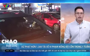 Xử phạt hơn 1.300 tài xế vi phạm nồng độ cồn trong 1 tuần
