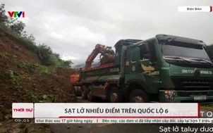 Sạt lở nhiều điểm trên quốc lộ 6