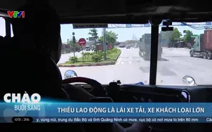 Thiếu lao động là lái xe tải, xe khách loại lớn
