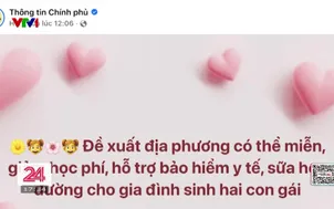 Đề xuất hỗ trợ gia đình sinh con một bề hai gái