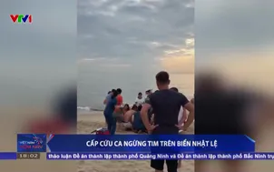 Cấp cứu ca ngừng tim trên biển Nhật Lệ