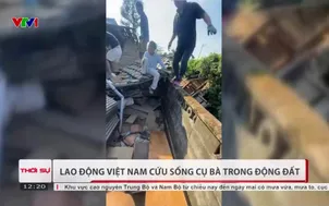 Lao động Việt Nam cứu sống cụ bà trong động đất