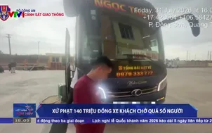 Xử phạt 140 triệu đồng xe khách chở quá số người