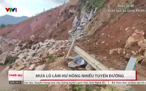 Mưa lũ làm hư hỏng nhiều tuyến đường