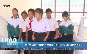 Niềm vui trường mới của học sinh vùng biên
