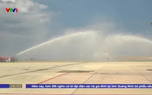 Đón chuyến bay đầu tiên chặng Đồng Hới - Cam Ranh