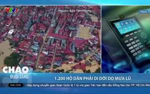 1.200 hộ dân phải di dời do mưa lũ