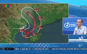 Bão số 4 đi rất chậm trên Vịnh Bắc Bộ
