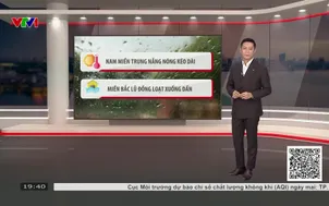 Bản tin thời tiết 19h45 - 25/8/2026