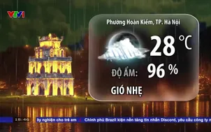 Bản tin thời tiết 18h45 - 27/8/2026