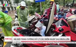 Hà Nội tăng cường xử lý các điểm ngập sau mưa lớn