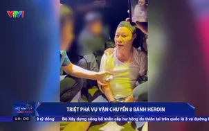 Triệt phá vụ vận chuyển 8 bánh heroin