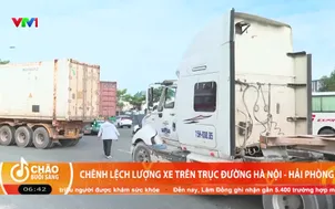 Chênh lệch lượng xe trên trục đường Hà Nội - Hải Phòng