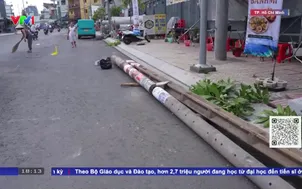Di dời hàng loạt trụ cột điện nằm chắn giữa đường