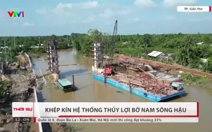 Khép kín hệ thống thủy lợi bờ Nam sông Hậu