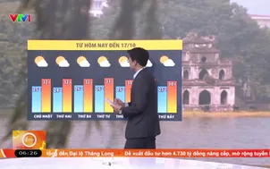 Bản tin thời tiết 6h30 - 11/10/2026