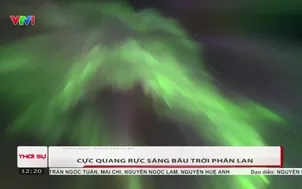 Cực quang rực sáng bầu trời Phần Lan