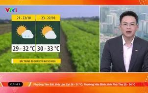 Bản tin thời tiết 5h30 - 21/10/2026
