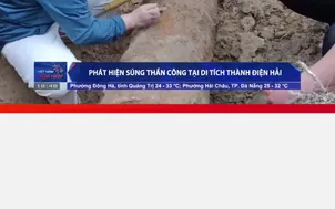 Đà Nẵng: Phát hiện súng thần công tại di tích Thành Điện Hải