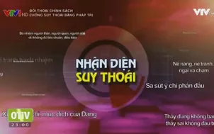 Nhận diện và chống suy thoái bằng pháp trị