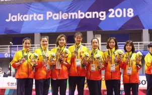 ĐT Cầu mây nữ Việt Nam giành HCB tại ASIAD 2018