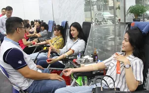Cán bộ, viên chức và người lao động VTV tham gia hiến máu nhân đạo