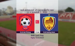 HIGHLIGHTS: CLB Hải Phòng 1-1 CLB Quảng Nam (Vòng 2 LS V.League 1-2020)