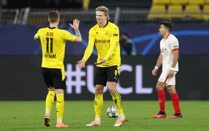 Dortmund 2-2 Sevilla: Haaland lập cú đúp, đưa Dortmund vào tứ kết Champions League