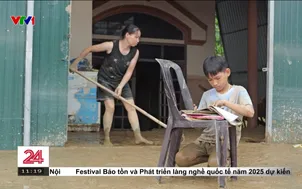 Khó khăn của thầy cô, học sinh khi lũ rút